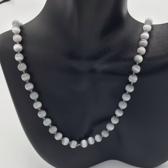 Handcrafted Cat’s Eye Necklace 20” NWT - Picture 4 of 9